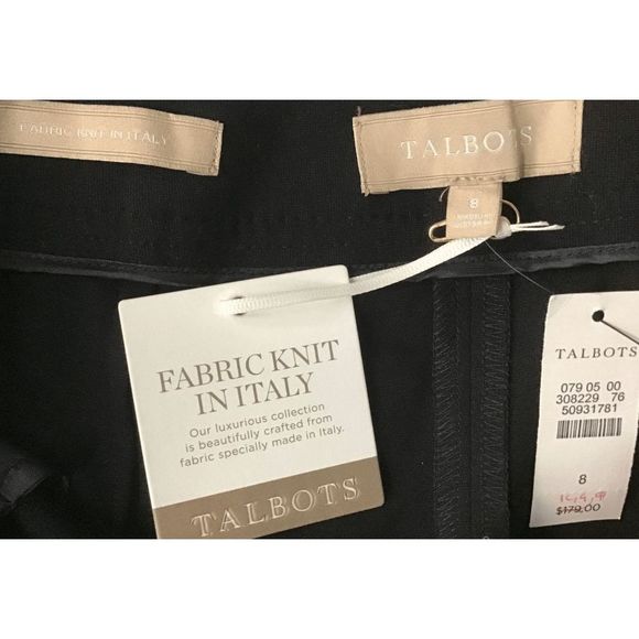 Talbot NWT ITALIAN LUXE KNIT STRAIGHT-LEG PANTS, Size 8, MSRP $169 - Picture 4 of 7